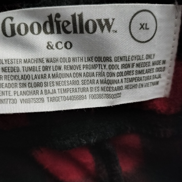 Goodfellow & Co Men's Microfleece Pajama Pants Red Size XL - Picture 5 of 6